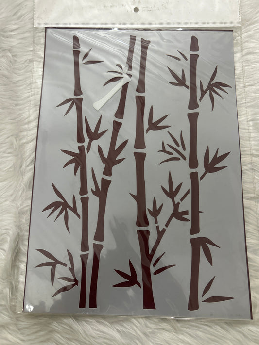 Plastic Stencil- Bamboo Trees