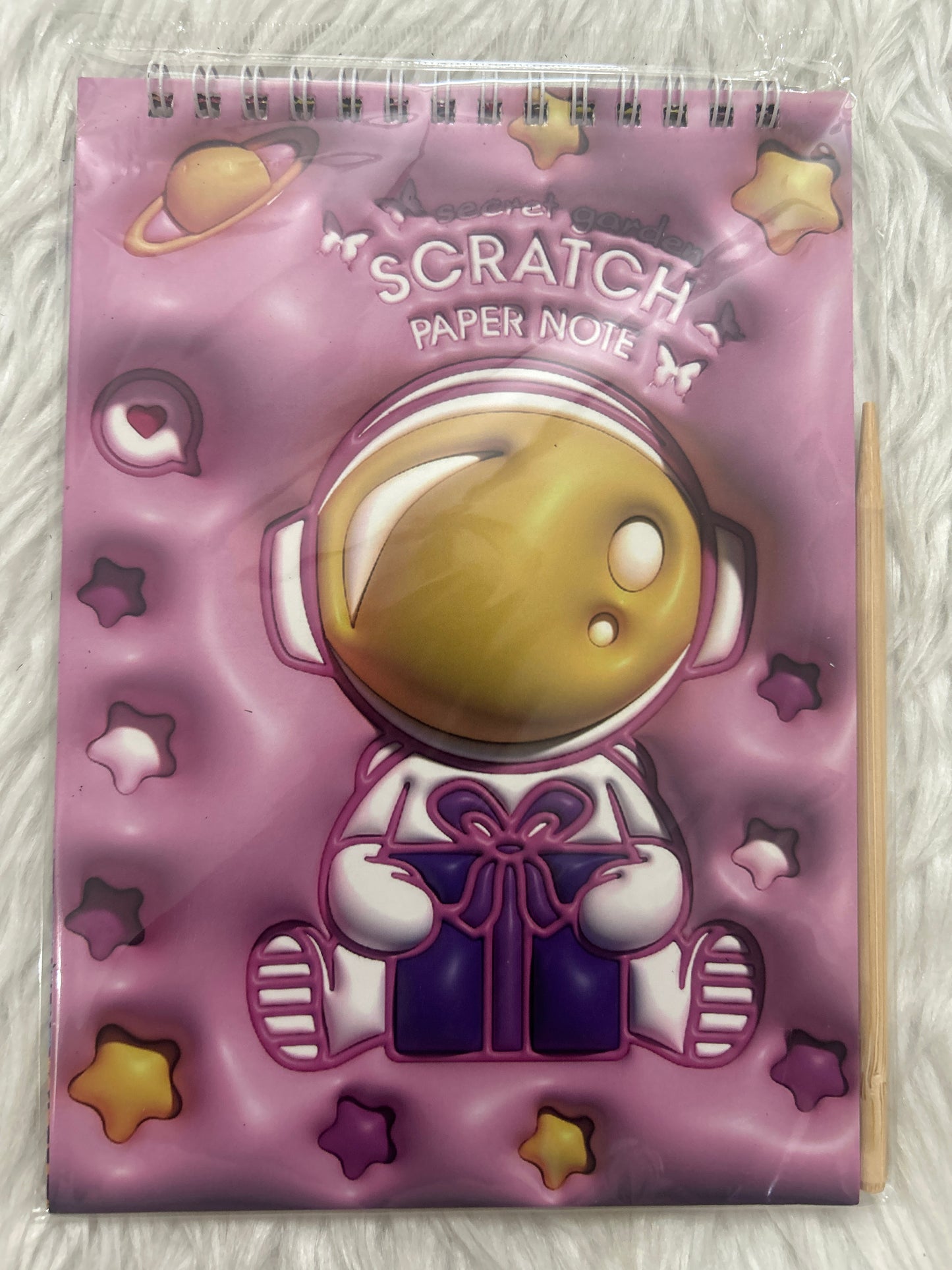 Scratch Book Space Pink
