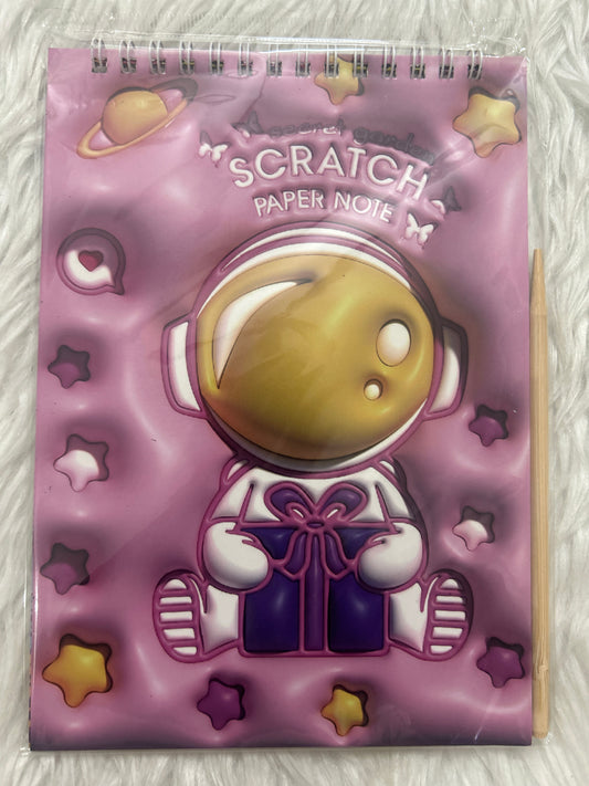 Scratch Book Space Pink