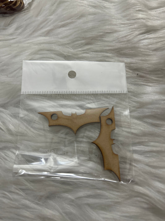 Premarked Mini MDF Painting - Bat Wall Hanging (2 Pcs)