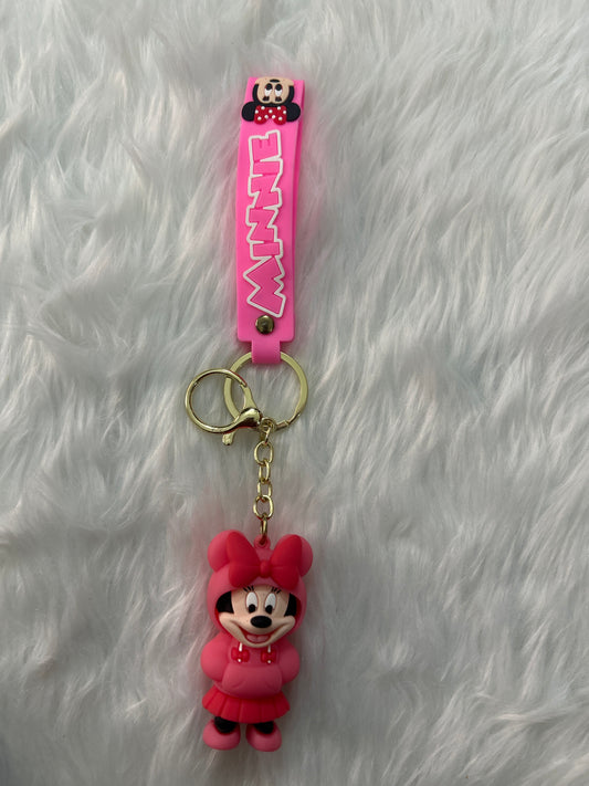Minnie 3D Cartoon Keychain