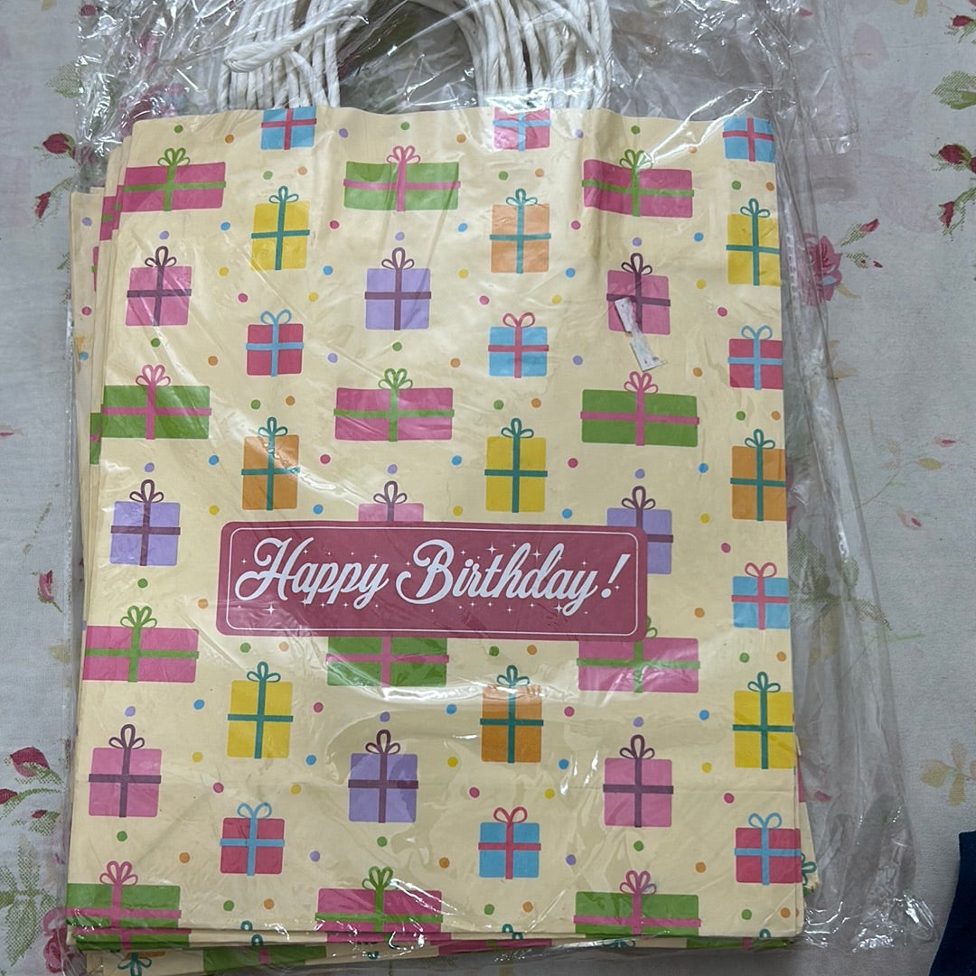 Happy Birthday Gift Print Bag- Small