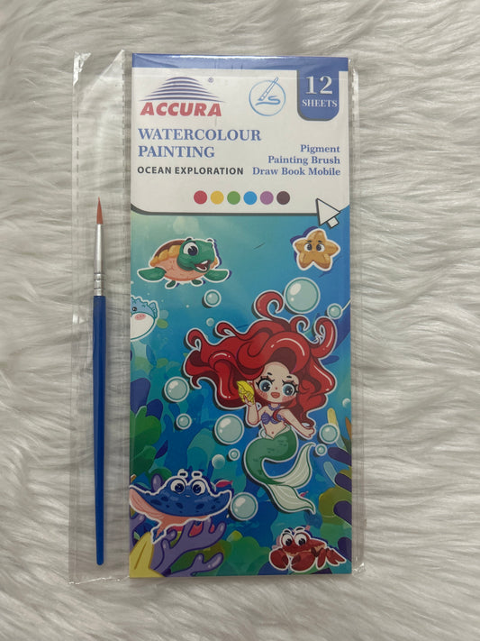 Watercolour Painting Book Set- Ocean Exploration