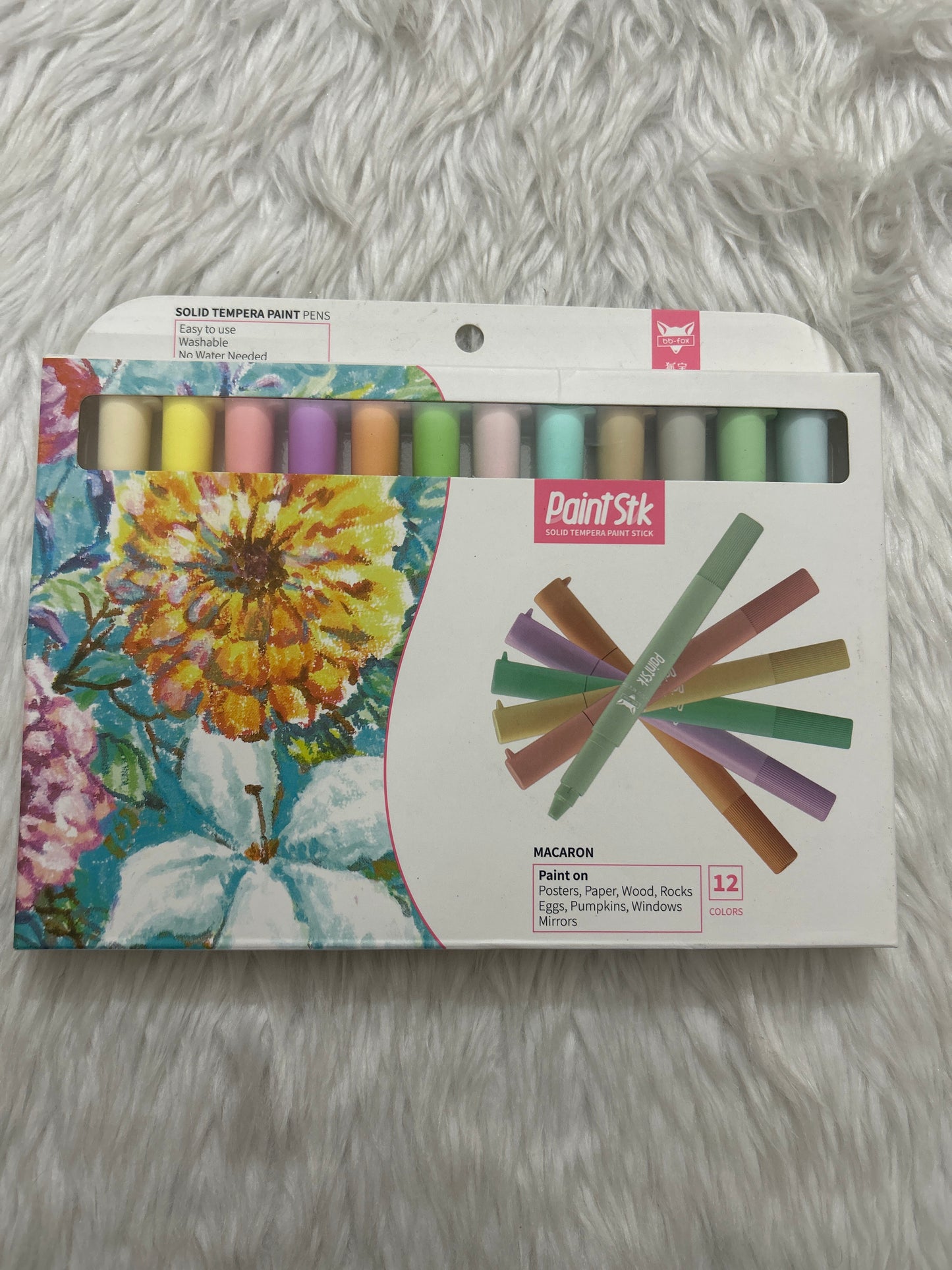 Solid Tempera Paint Pens- 12