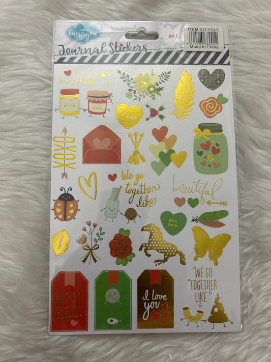 Journal Stickers - Seal Label Stickers- A