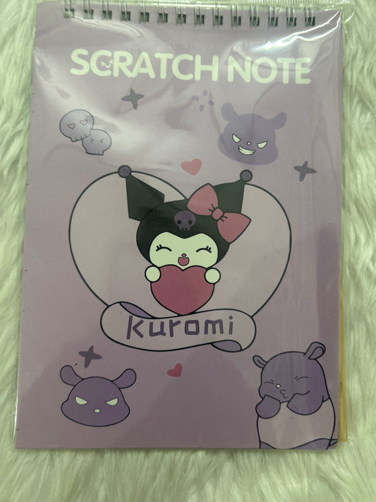 Scratch Book Kuromi Pink