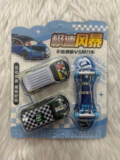 Finger Skate Board & 2 Car