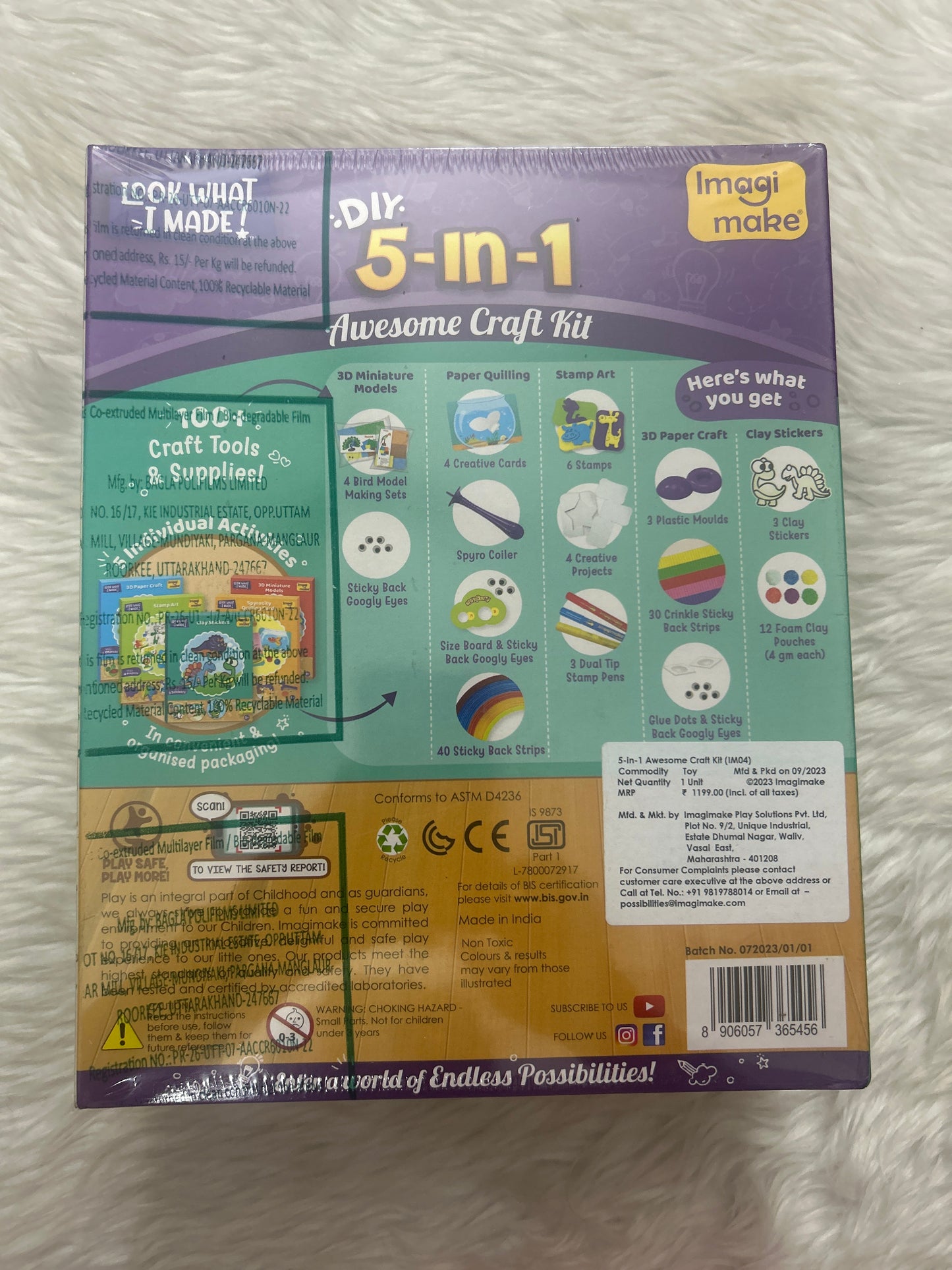 Imagimake 5 IN 1 AWESOME CRAFT KIT 3+