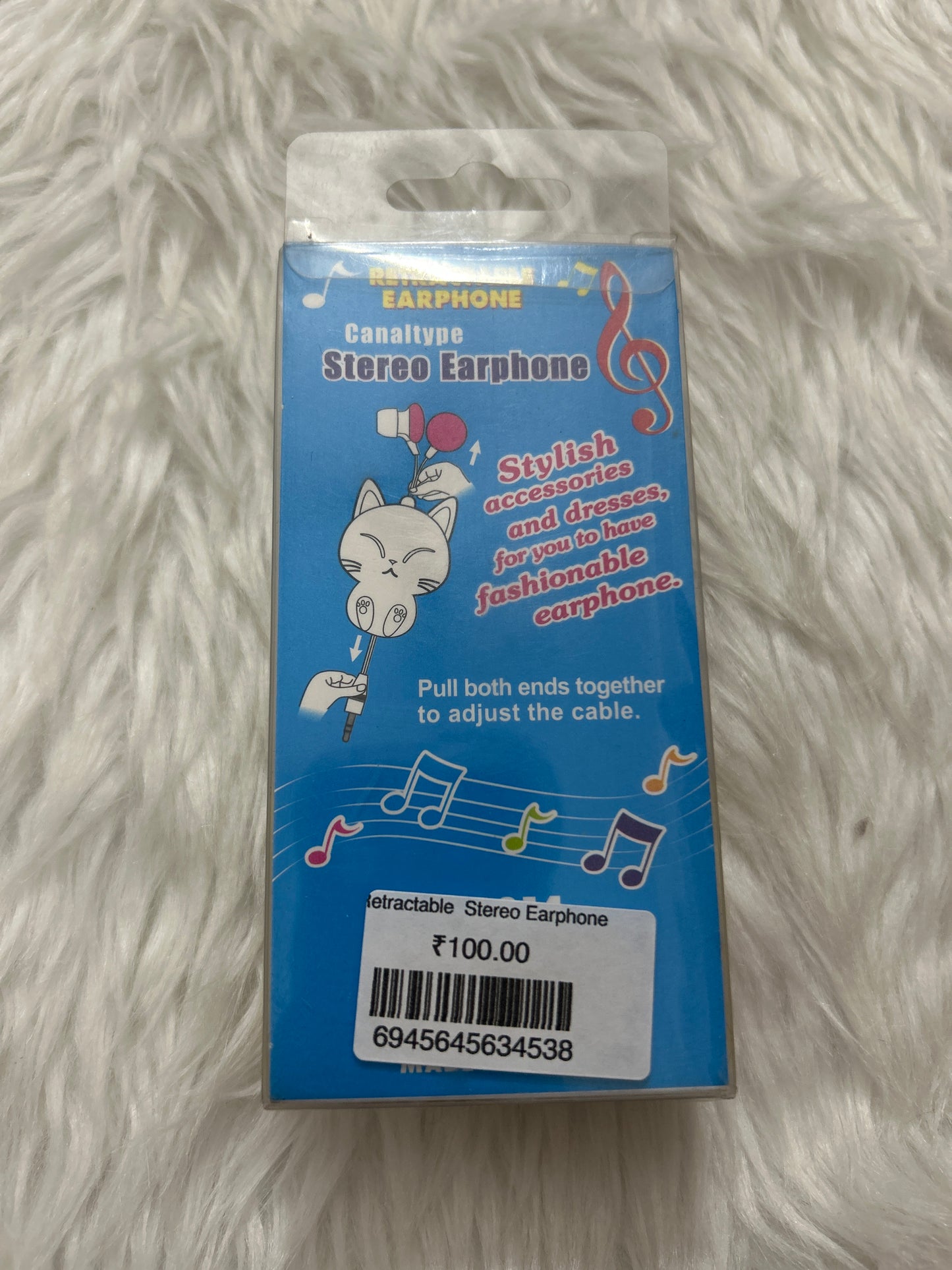 Retractable  Stereo Earphone