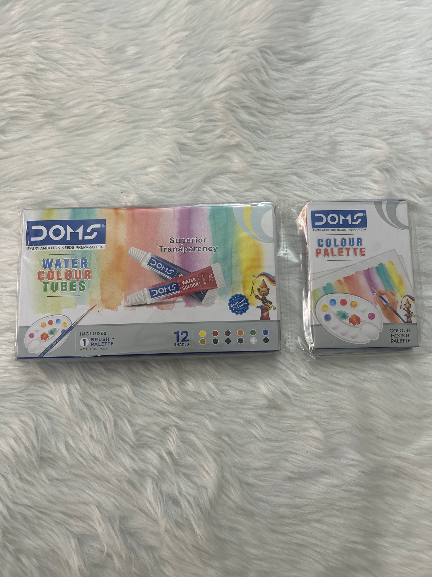 Doms 12 Water Colour Tubes with Palette