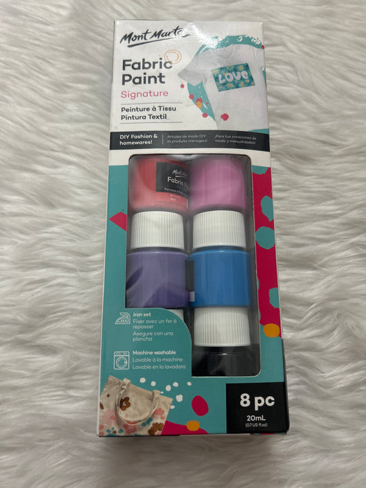 Mont Marte Fabric Paint Set of 8 20ML