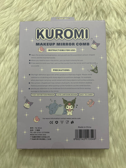 Kuromi Makeup Mirror Comb