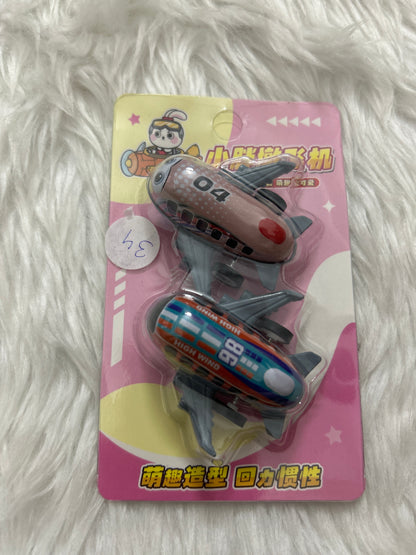 Pull Back Mini Aeroplanes (Set Of 2)