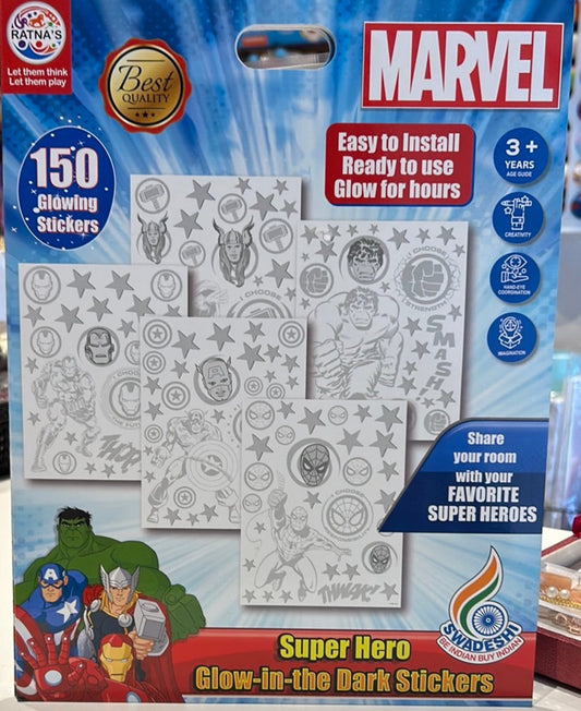 Ratna Marvel Glowing Star Mix Sticker