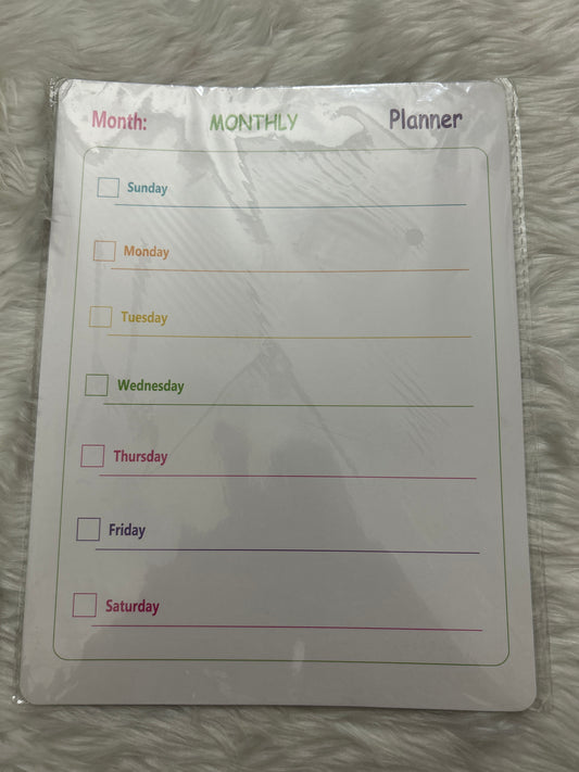 Magnetic Weekly Planner Multicolour