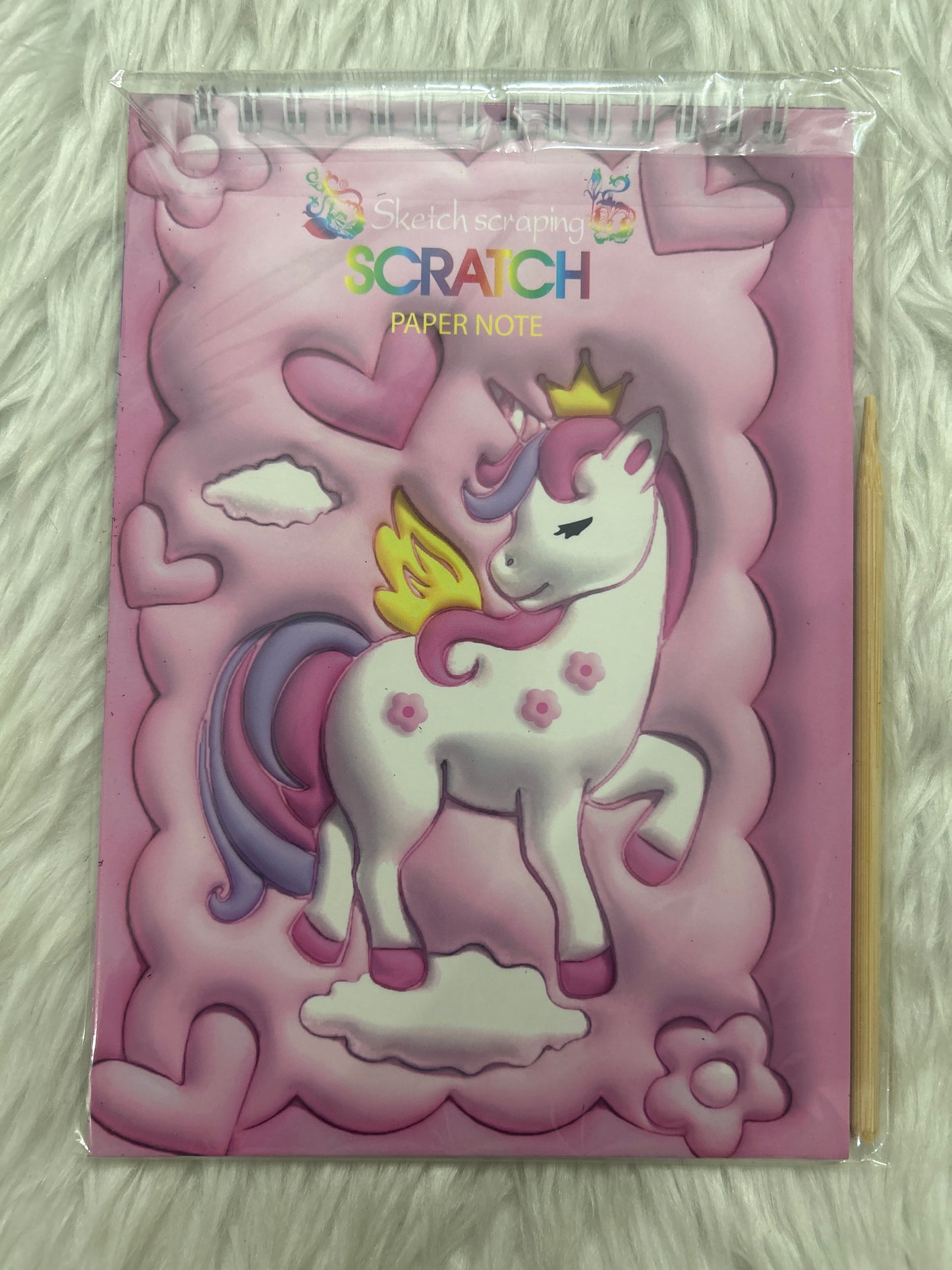 Scratch Book Pink Unicorn