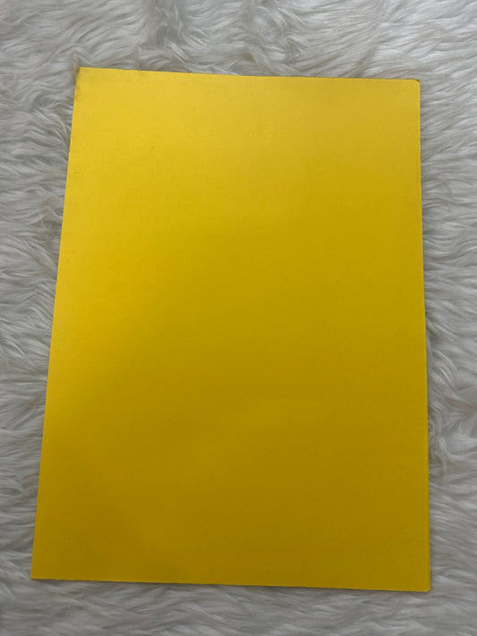 A4 Card Stock Paper- Yellow