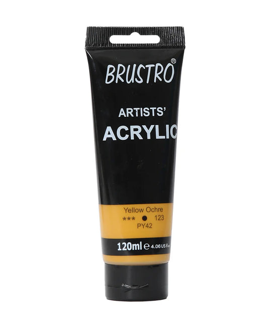 Brustro Artists Acrylic Tube Yellow Ochre 120ml