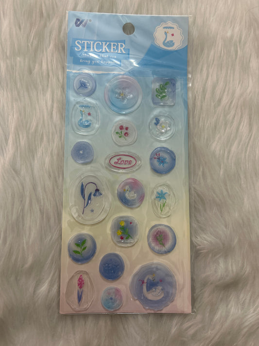 Transparent Wax Stamp- Flower