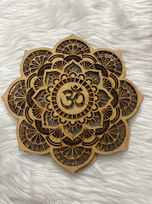 Laser Cut MDF Mandala Painting (OM-1)