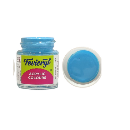 Fevicryl Acrylic Colours 15ml (Sky Blue 63)