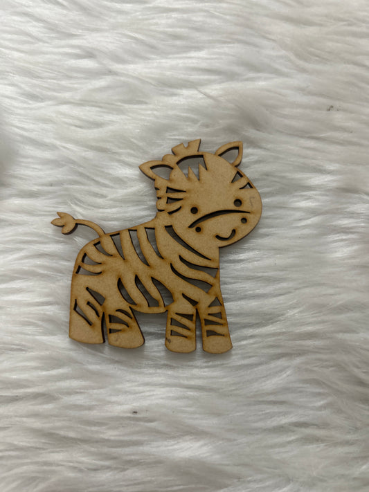 Laser Cut MDF Painting - Zebra