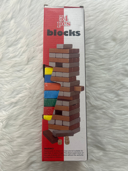 Leemo 54 PCS Jenga Blocks