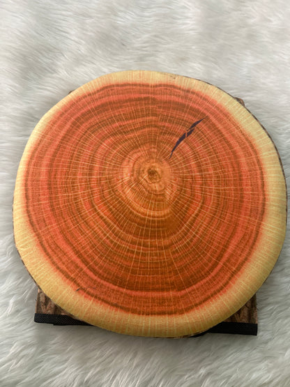 Foldable Storage Seating Pouffe Wood