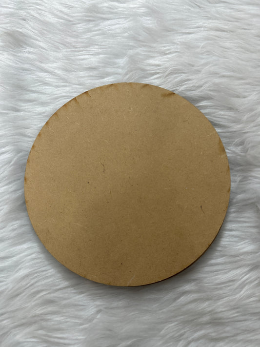 MDF Round Mandala Art 15 cm