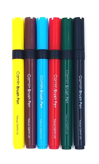 Camlin Brush Pen 6 Shades