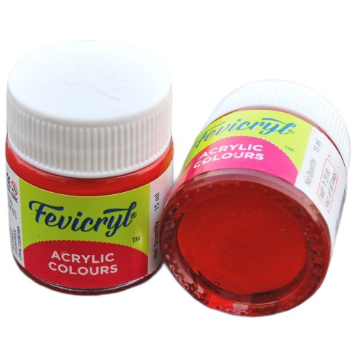 Fevicryl Acrylic Colours 15 ml (Crimson 04)