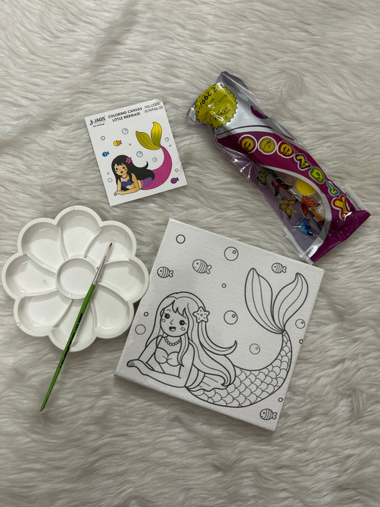 Premarked Canvas Mermaid 6x6