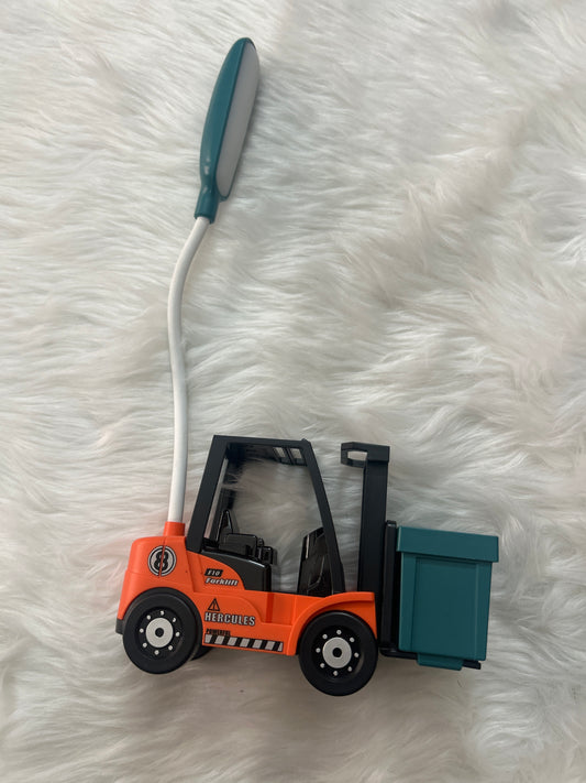 Forklift Pen Stand Lamp With Sharpener