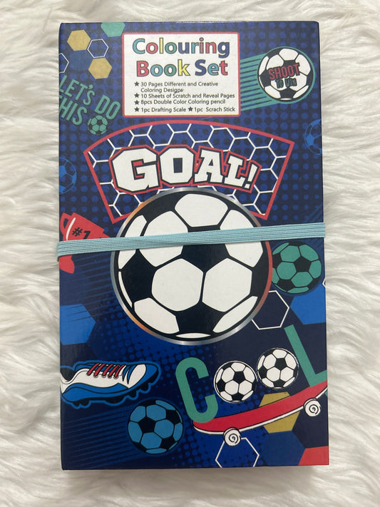 Colouring Book & Scratch Pad Set