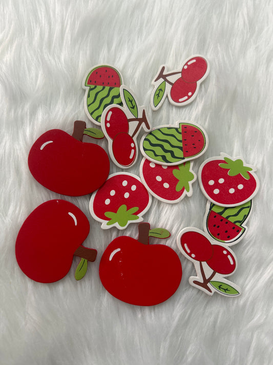 Wooden Mix Fruit Cut Out Sticker