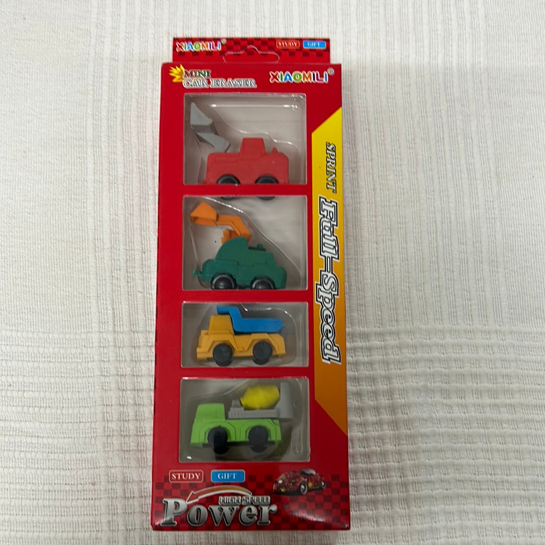 Fancy Eraser Cars