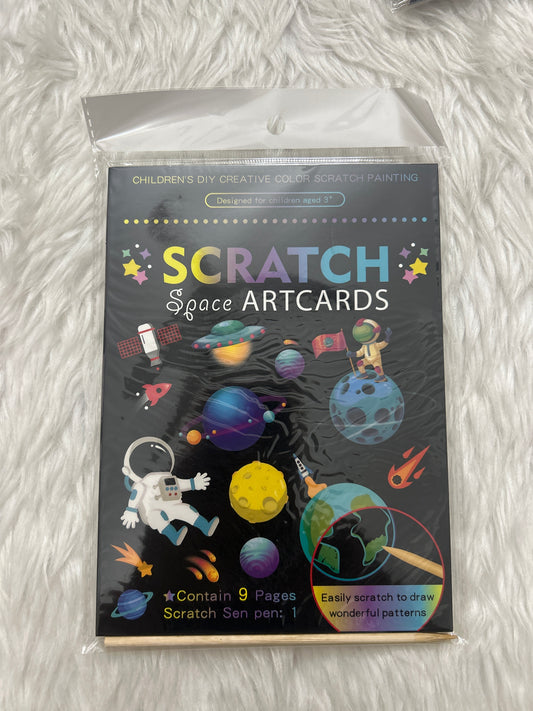 Scratch Art Cards- 9 Pgs
