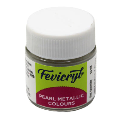 Fevicryl Pearl Metallic Colours 10ml (Silver 351)