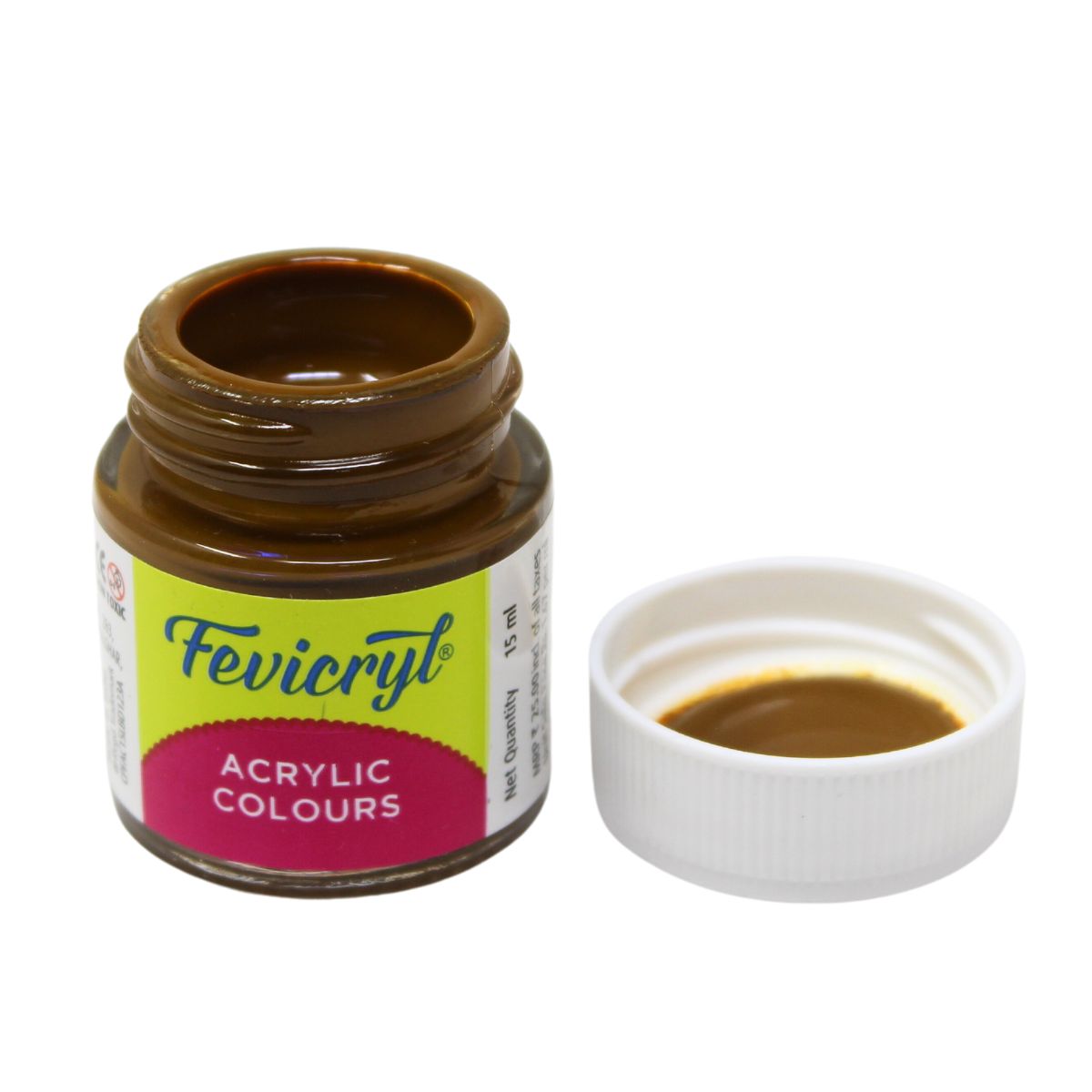 Fevicryl Acrylic Colours 15 ml (Dark Brown 05)