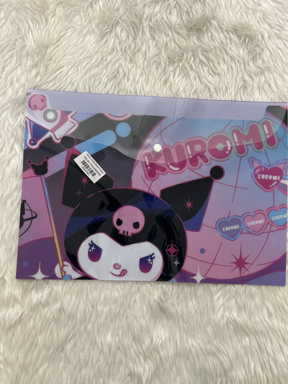 Fancy Printed Button Folder