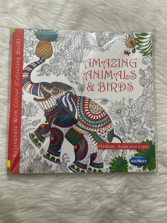 Navneet Colouring Book- Amazing Animals & Birds
