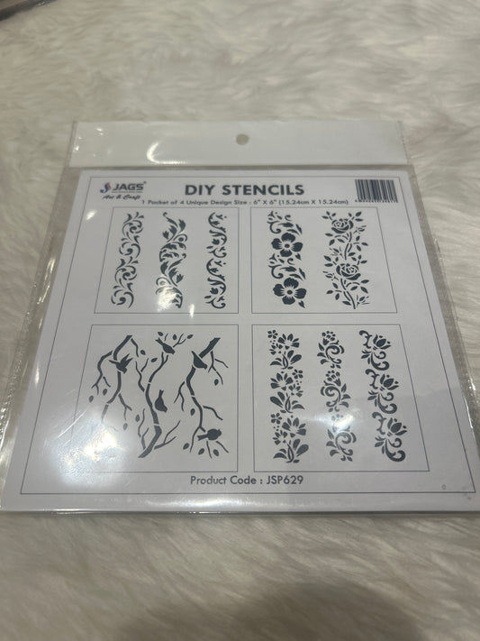 Plastic Stencil 4 in 1
