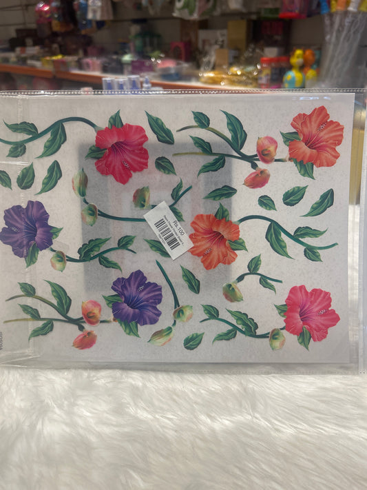 Resin Flower Printed Sheet A4 JSDS09A