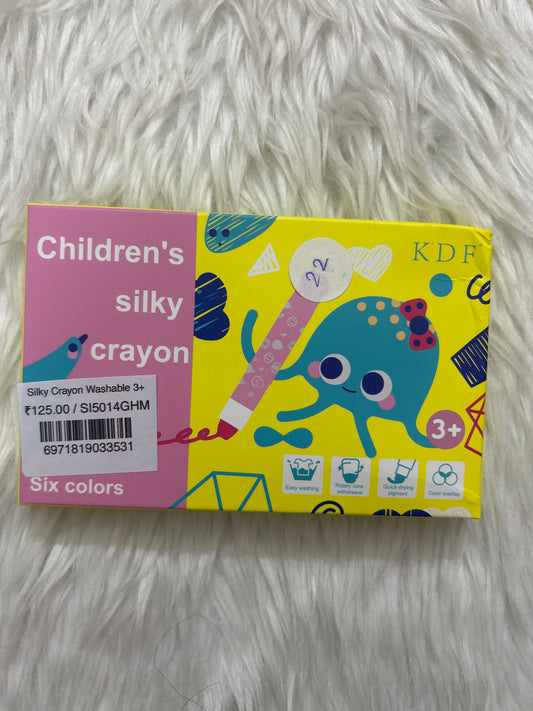 Silky Crayon Washable 3+