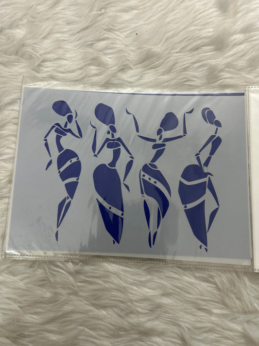 Stencil Plastic- African Tribes