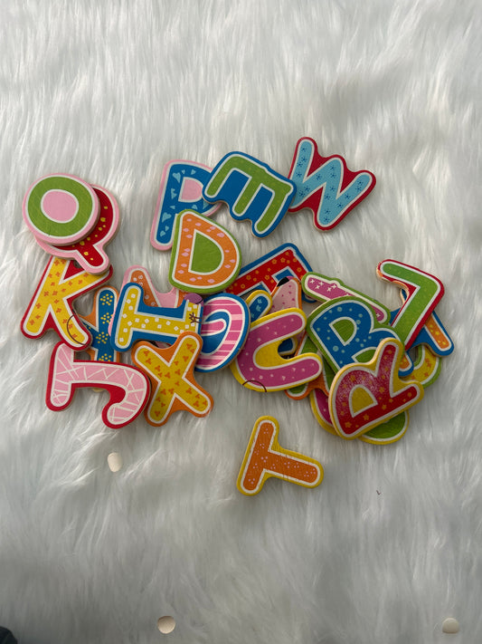 Wooden Alphabet Cutout Sticker
