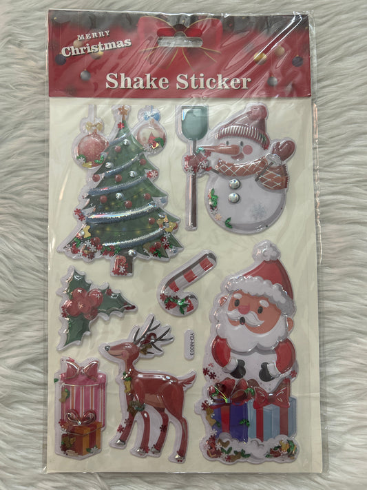Xmas 3D Shaker Sticker