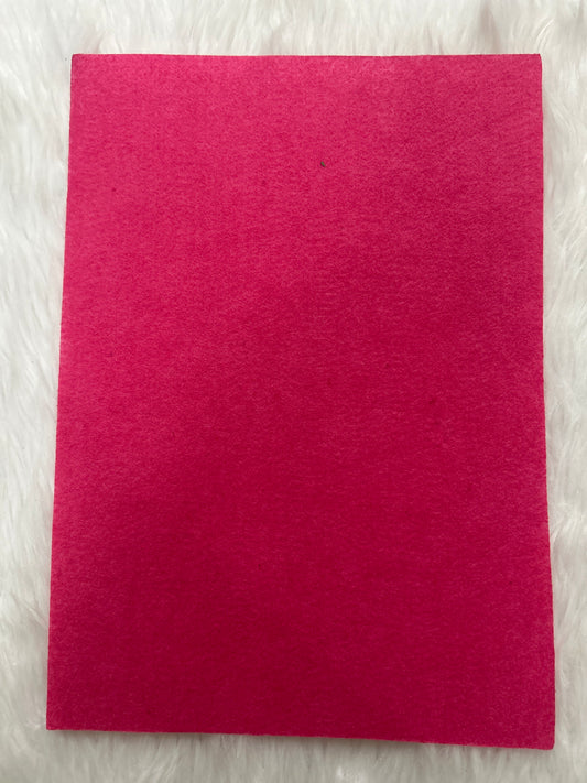 A4 Nonwoven Felt Sheets- Rani Pink