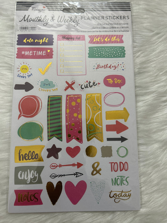 Monthly & Weekly Planner Stickers
