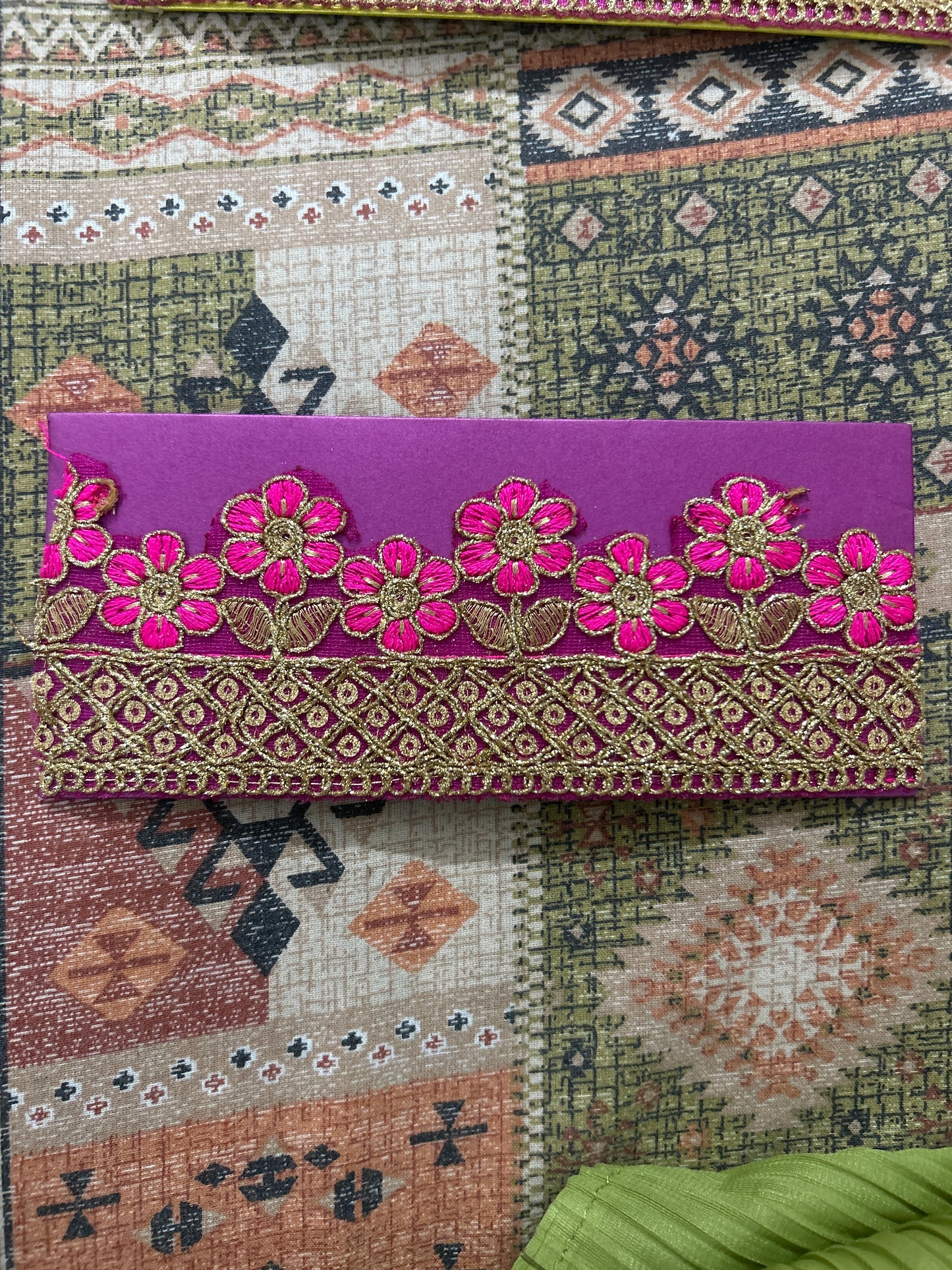 Money Envelope Zardozi Work